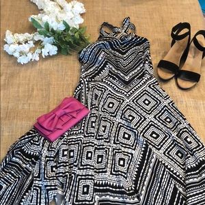 Candie’s Black and White Handkerchief Dress